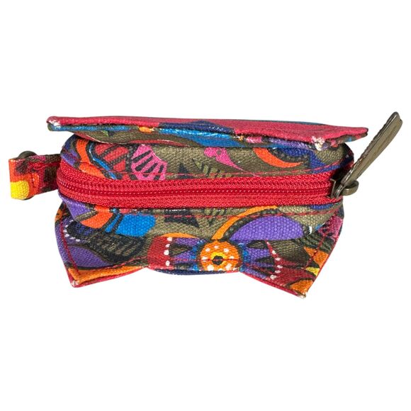 Laurel Burch Coin Purse Zipper Key Chain Bag Charm - Picture 3 of 5